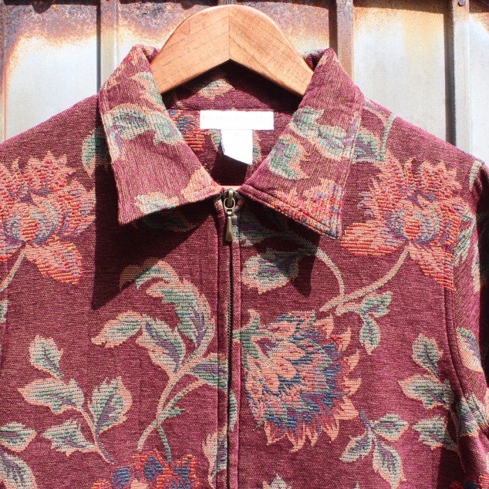 ゴブラン織 floral blouson jacket | Vintage.City 古着屋、古着コーデ情報を発信