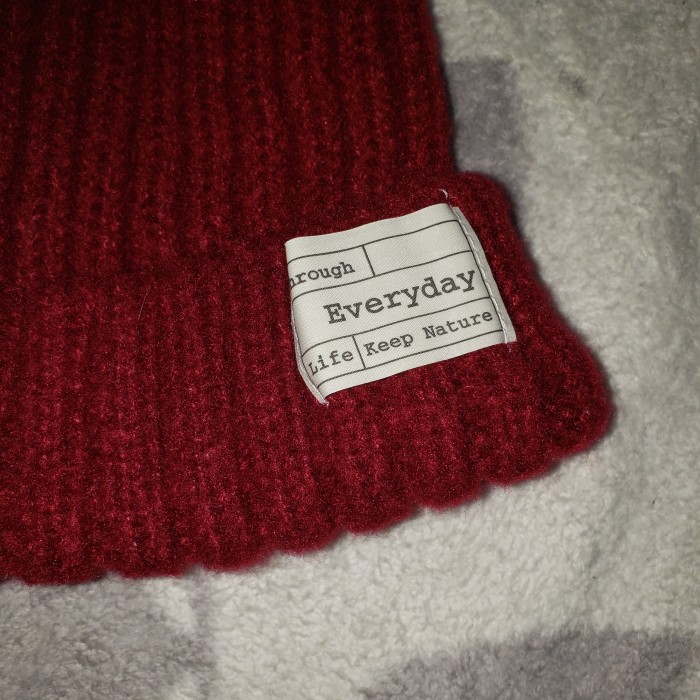 ニット帽　レディース　赤色 | Vintage.City 古着屋、古着コーデ情報を発信