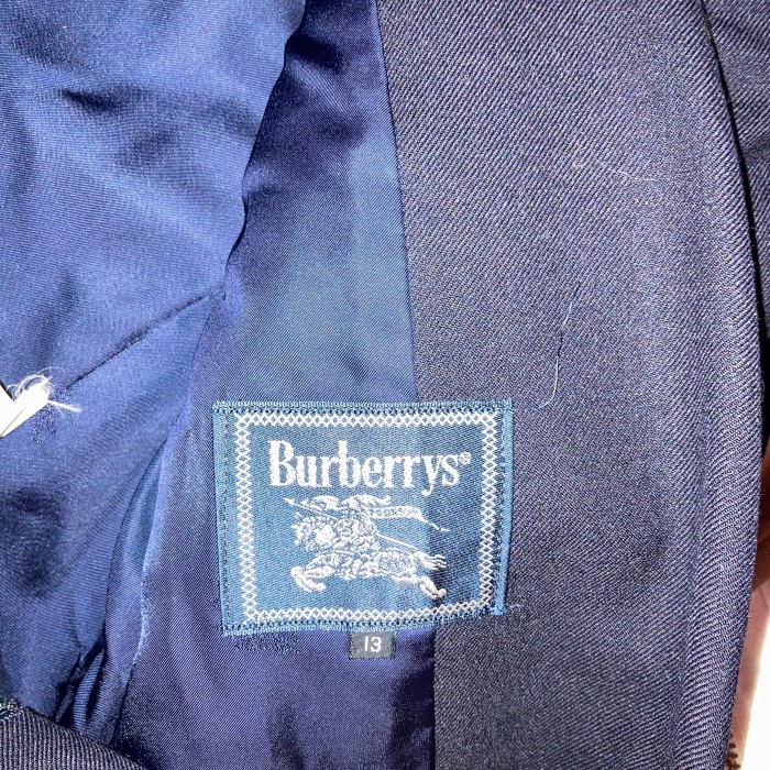 90’s Burberrys紺ブレ紺ブレザー テーラードジャケット 金ボタン　13号 | Vintage.City 빈티지숍, 빈티지 코디 정보