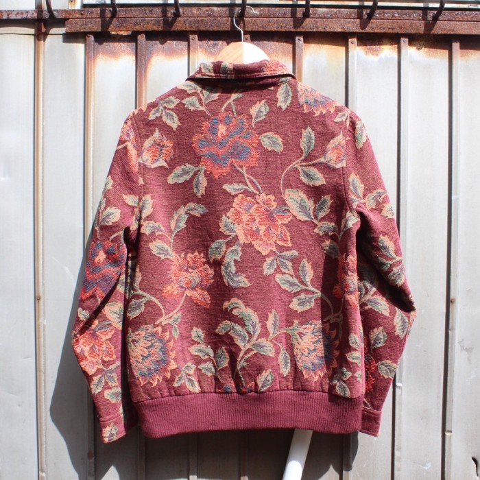 ゴブラン織 floral blouson jacket | Vintage.City 古着屋、古着コーデ情報を発信