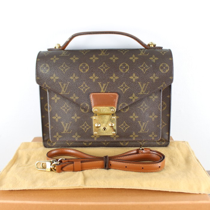 LOUIS VUITTON M51185 SR1101 MONOGRAM PATTERNED 2WAY SHOULDER BAG MADE IN FRANCE/ルイヴィトンモンソーモノグラム柄2wayショルダーバッグ | Vintage.City 古着屋、古着コーデ情報を発信