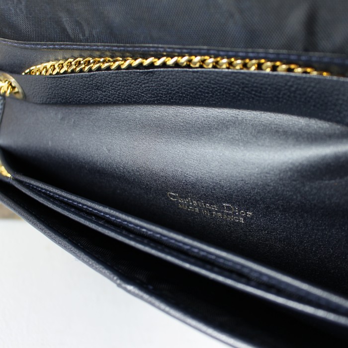 Christian Dior LOGO LEATHER CHAIN SHOULDER BAG MADE IN FRANCE/クリスチャンディオールロゴレザーチェーンショルダーバッグ | Vintage.City Vintage Shops, Vintage Fashion Trends