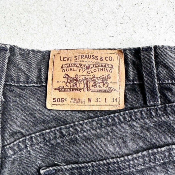 vintage MADE IN USA Levis 505 black orange tab 【W31 L34】 | Vintage.City 古着屋、古着コーデ情報を発信