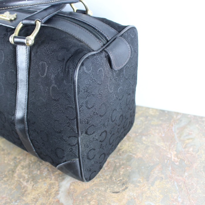 OLD CELINE CARRIAGE LOGO MACADAM PATTERNED BOSTON BAG MADE IN ITALY/オールドセリーヌ馬車ロゴマカダム柄ボストンバッグ | Vintage.City 古着屋、古着コーデ情報を発信