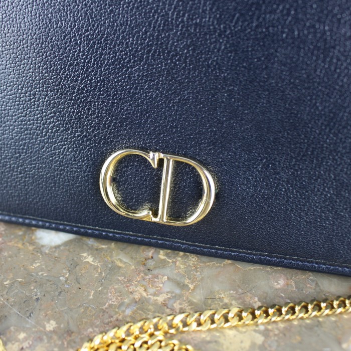 Christian Dior LOGO LEATHER CHAIN SHOULDER BAG MADE IN FRANCE/クリスチャンディオールロゴレザーチェーンショルダーバッグ | Vintage.City 古着屋、古着コーデ情報を発信