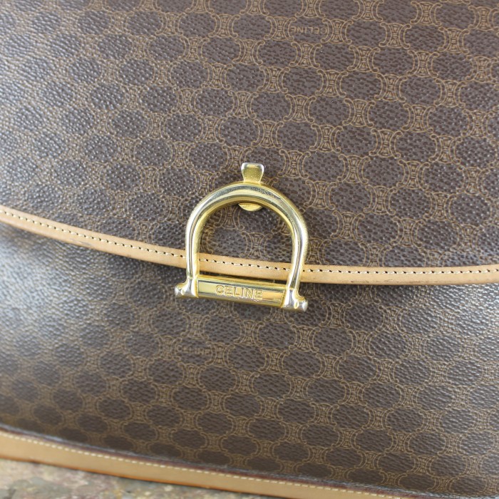 OLD CELINE MACADAM PATTERNED HAND BAG MADE IN ITALY/オールドセリーヌマカダム柄ハンドバッグ | Vintage.City 빈티지숍, 빈티지 코디 정보