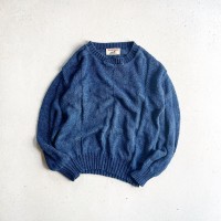 1990s Winona Knits Indigo Cotton Knit MADE IN USA (MADE IN MINNESONTA)【M】 | Vintage.City ヴィンテージ 古着