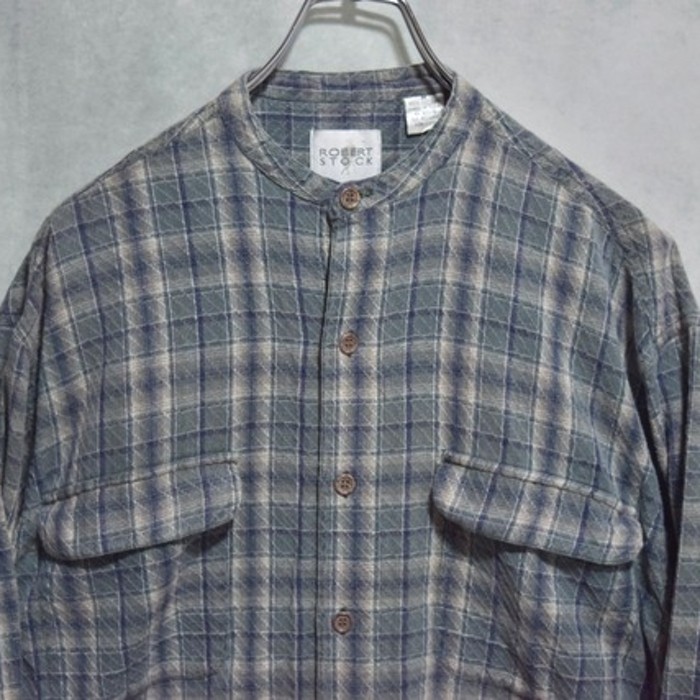 80s stand collar shirts | Vintage.City 빈티지숍, 빈티지 코디 정보