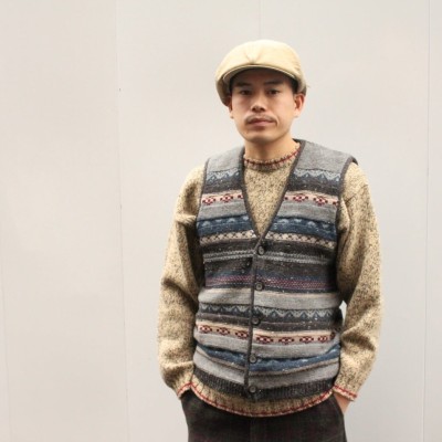 80s L.L.Bean Native Pattern Wool Knit Vest | Vintage.City ヴィンテージ 古着