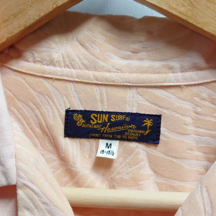 SUN SURF コットン ネル リーフ柄 フロッキー オープンカラー シャツ | Vintage.City 古着屋、古着コーデ情報を発信