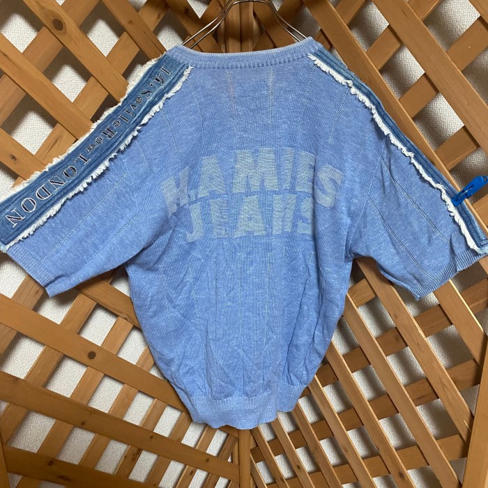 HARDY AMIES  ハーディエイミス　tシャツ デニム　ブルー　個性的な | Vintage.City 빈티지숍, 빈티지 코디 정보