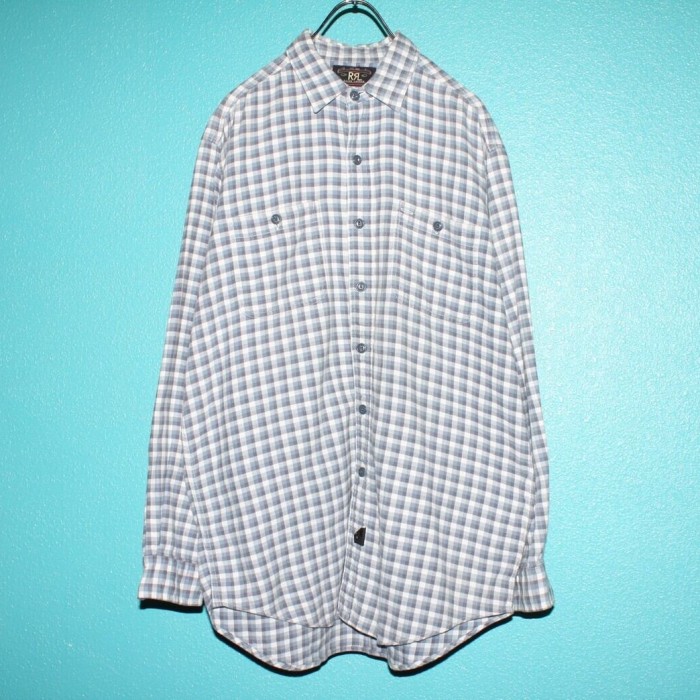 90s RRL L/S Check Flannel Shirt | Vintage.City 古着屋、古着コーデ情報を発信