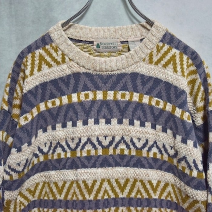 ramie x cotton knit | Vintage.City 古着屋、古着コーデ情報を発信