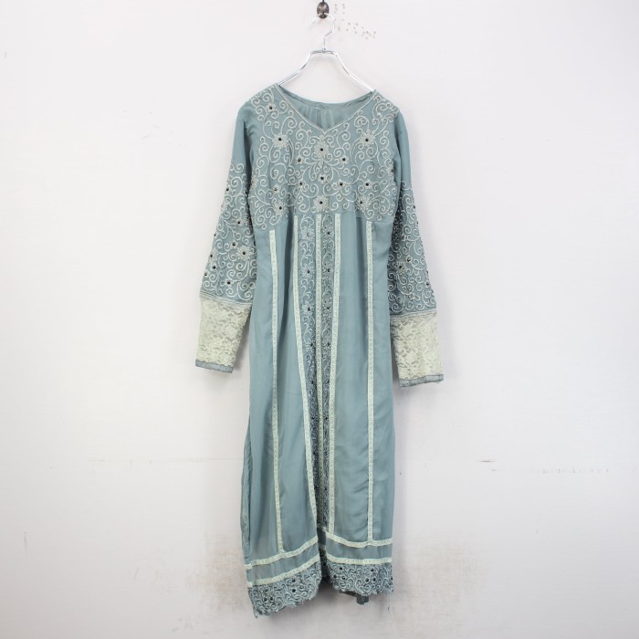 *SPECIAL ITEM* USA VINTAGE LACE DESIGN EMBROIDERY DRESS ONE PIECE/アメリカ古着レースデザイン刺繍ドレスワンピース | Vintage.City 古着屋、古着コーデ情報を発信
