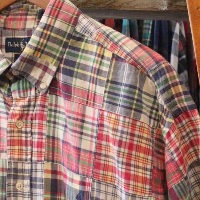 Ralph Lauren S/S SHIRT ラルフローレン パッチワークシャツ BLAKE | Vintage.City 古着屋、古着コーデ情報を発信