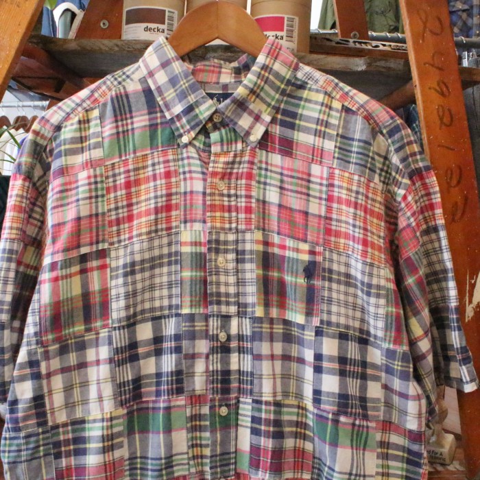 Ralph Lauren S/S SHIRT ラルフローレン パッチワークシャツ BLAKE | Vintage.City 古着屋、古着コーデ情報を発信