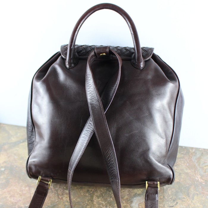 BALLY MESH LEATHER RUCK SUCK MADE IN ITALY/バリーメッシュレザーリュックサック | Vintage.City 古着屋、古着コーデ情報を発信