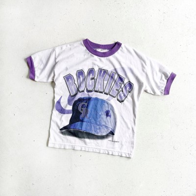 1990s  MLB "ROCKIES" Ringer Tee GENUINE MERCHANDISE MADE IN USA 【S】 | Vintage.City ヴィンテージ 古着