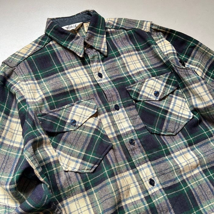 70's Woolrich ombre check shirt 70年代 ウールリッチ オンブレ ...