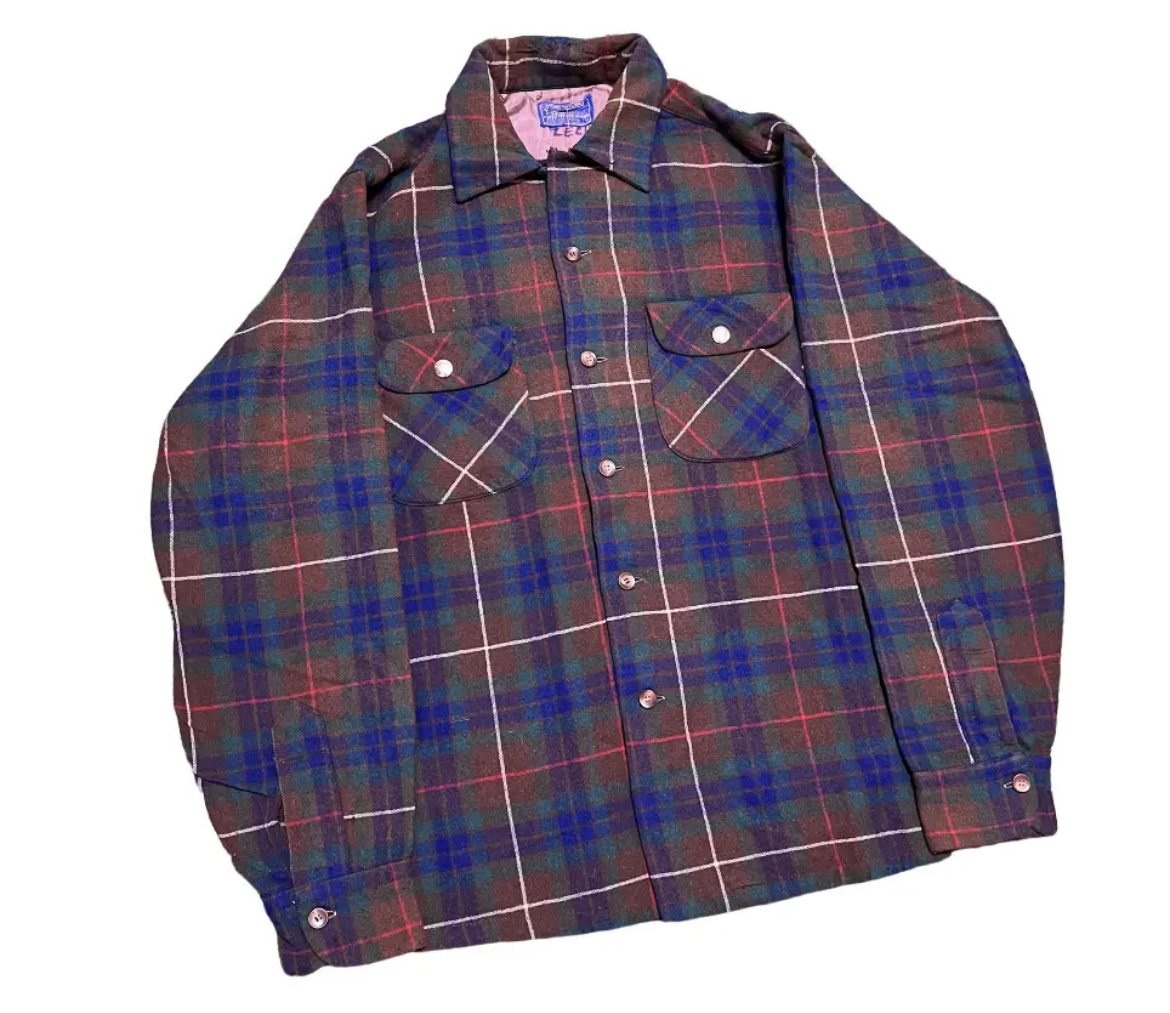 50s usa製 vintage Pendleton ボードシャツ-