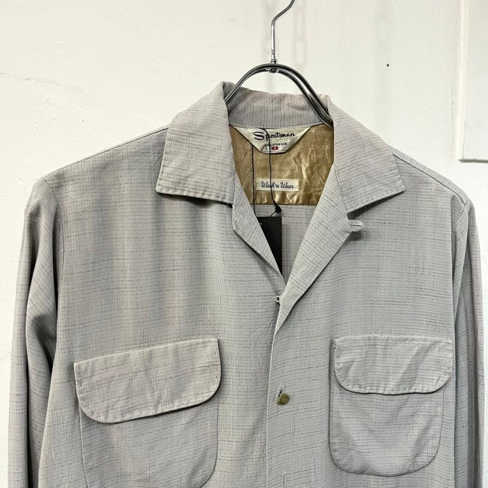 50s Sportsman Rayon Gabardine Shirt "Hand stitch" | Vintage.City 古着屋、古着コーデ情報を発信