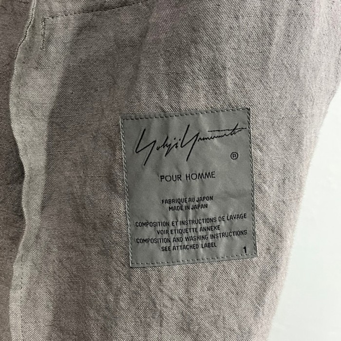 2017ss Yohji Yamamoto POUR HOMME 3B Linen Long Jacket | Vintage.City 古着屋、古着コーデ情報を発信