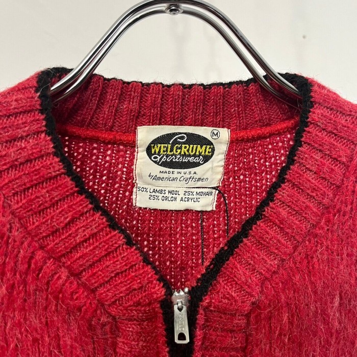 60s WELGRUME Zip-up Mohair Cardigan USA製 | Vintage.City 古着屋、古着コーデ情報を発信