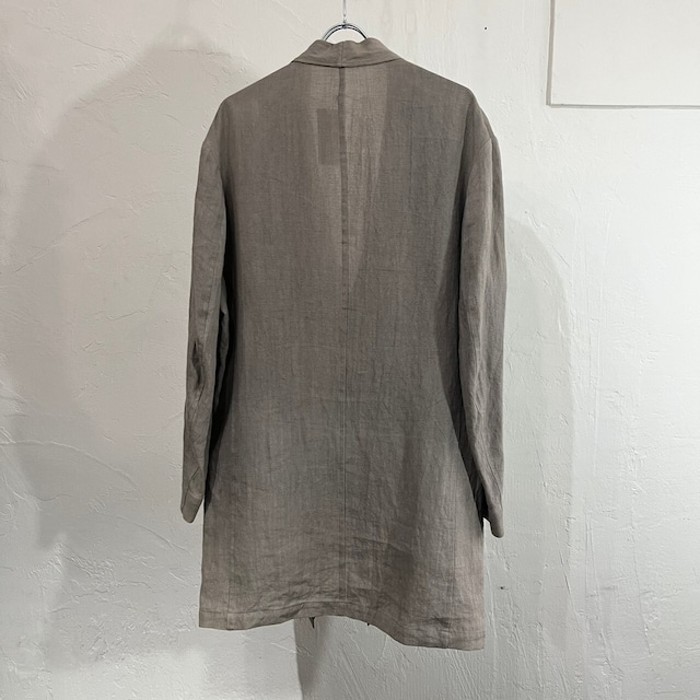 2017ss Yohji Yamamoto POUR HOMME 3B Linen Long Jacket | Vintage.City 古着屋、古着コーデ情報を発信