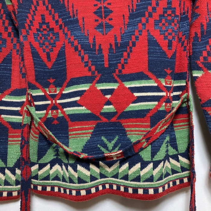 90-00s "Ralph Lauren" native pattern knit gown cardigan | Vintage.City 古着屋、古着コーデ情報を発信