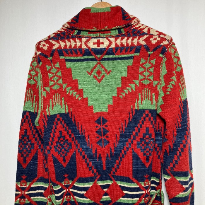 90-00s "Ralph Lauren" native pattern knit gown cardigan | Vintage.City 빈티지숍, 빈티지 코디 정보
