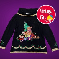 169)ビンテージ　タートルネック　クリスマスセーター　アグリーセーター | Vintage.City 빈티지숍, 빈티지 코디 정보