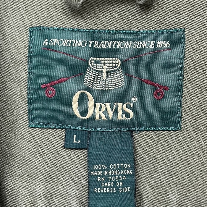 90'S ORVIS マチ付きポケット コットン トラベルジャケット カーキ (VINTAGE) | Vintage.City 古着屋、古着コーデ情報を発信