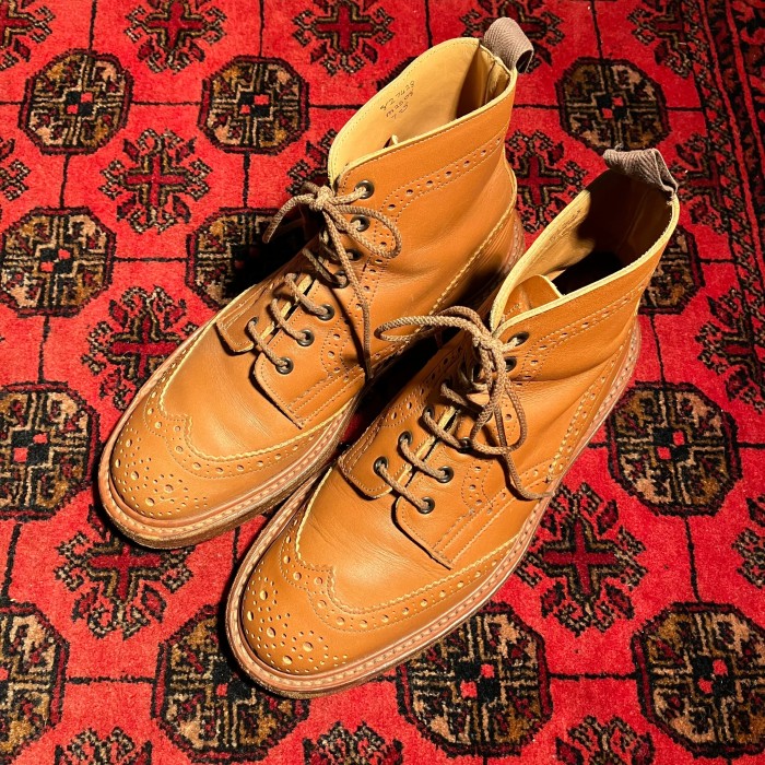 Tricker's WING TIP LEATHER BOOTS MADE IN ENGLAND/トリッカーズ ...