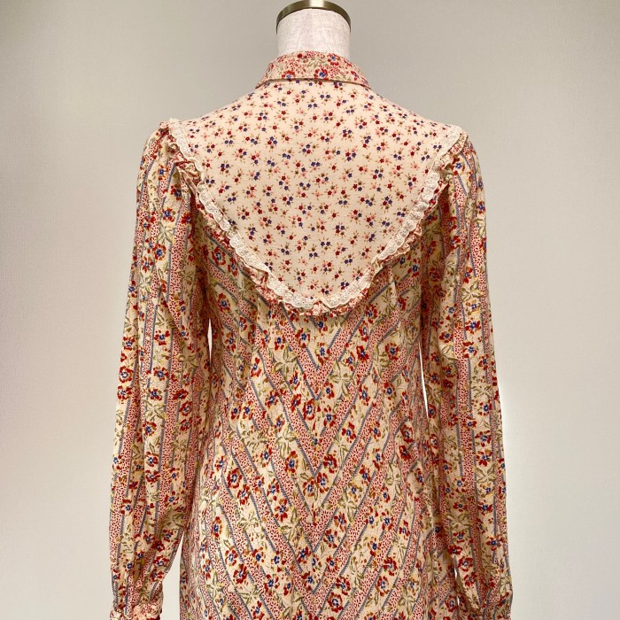 1970~80s Floral Pattern Dress | Vintage.City 빈티지숍, 빈티지 코디 정보
