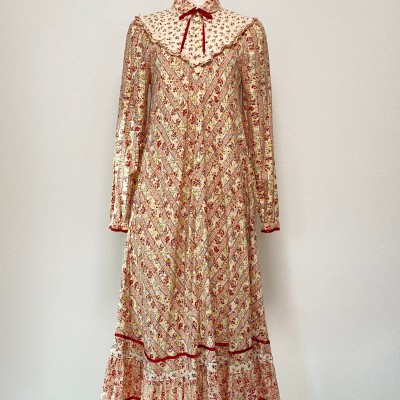 1970~80s Floral Pattern Dress | Vintage.City Vintage Shops, Vintage Fashion Trends