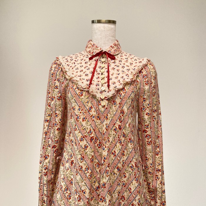 1970~80s Floral Pattern Dress | Vintage.City 古着屋、古着コーデ情報を発信