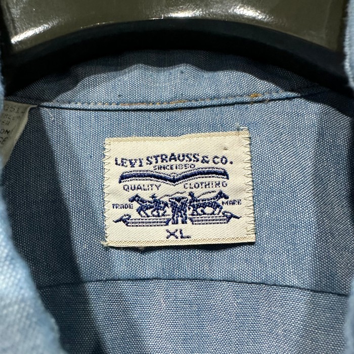 80s【Levis】L/S Chambray Shirt USA製 | Vintage.City 古着屋、古着コーデ情報を発信