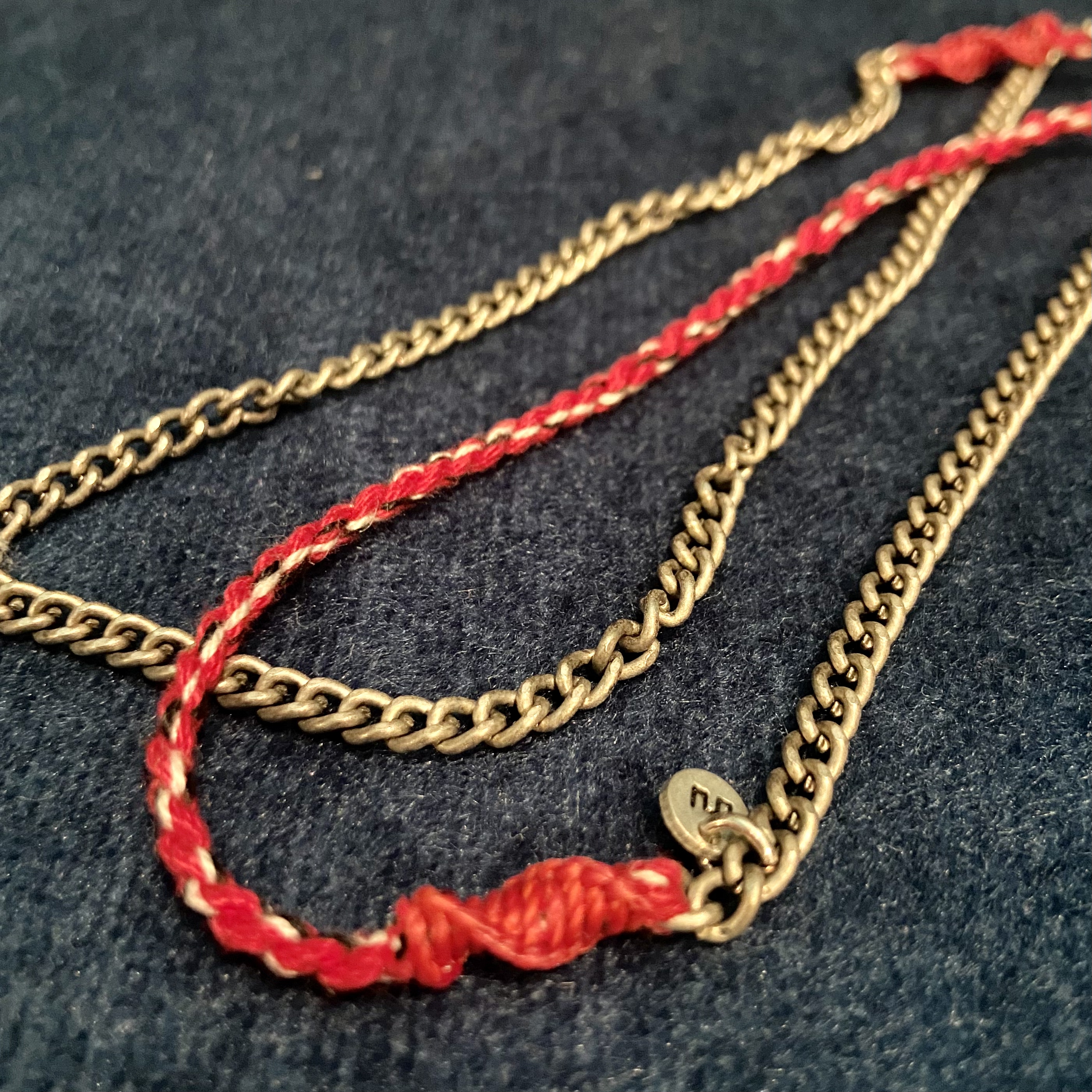 Vintage デザイントップ ロープ チェーン ネックレス ゴールドカラーネックレス