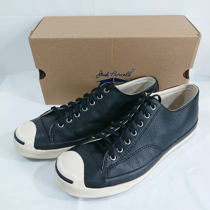 BIOTOP別注　converse JACK PURCELL ブラック　レザー