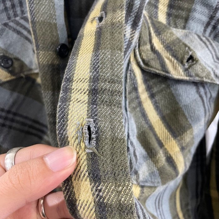 80s " five brother “ cotton flannel shirts | Vintage.City 古着屋、古着コーデ情報を発信