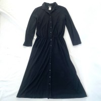 Made in USA アメリカ製 黒カットソー地 前開きシャツワンピース マキシ丈 vintage | Vintage.City Vintage Shops, Vintage Fashion Trends