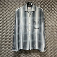 60s【NATIONAL】L/S Open Collar Shirt | Vintage.City 빈티지숍, 빈티지 코디 정보