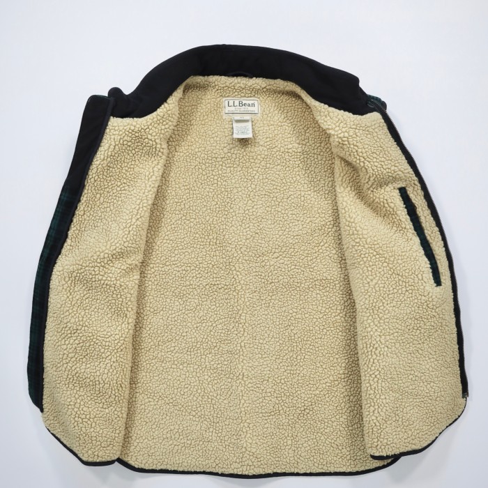 USED 00s L.L.Bean lined boa wool vest | Vintage.City 古着屋、古着コーデ情報を発信
