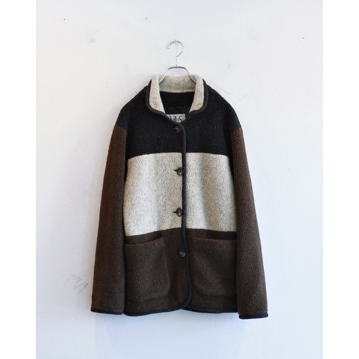 3Tone Boa Fleece Jacket | Vintage.City 古着屋、古着コーデ情報を発信
