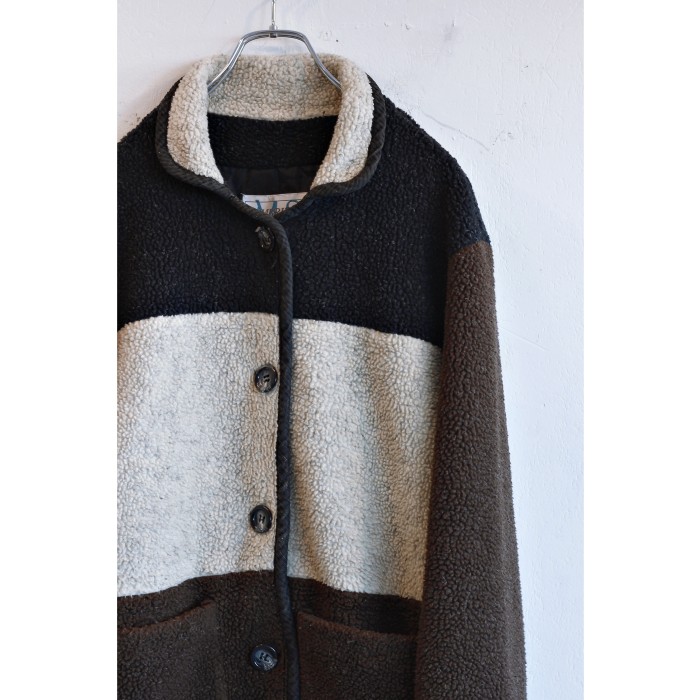3Tone Boa Fleece Jacket | Vintage.City 古着屋、古着コーデ情報を発信