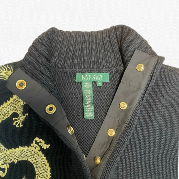 Half Button Knit ラルフローレン　刺繍 | Vintage.City 빈티지숍, 빈티지 코디 정보