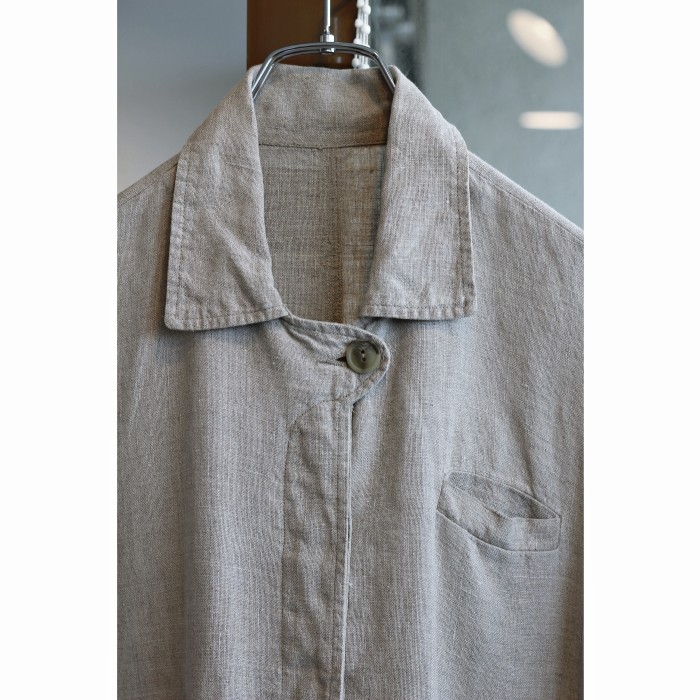 Flyfront Linen Vintage Jacket | Vintage.City 빈티지숍, 빈티지 코디 정보