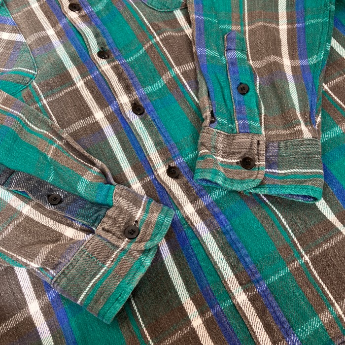 90s "FIVE BROTHER" heavy flannel shirt - XL | Vintage.City 古着屋、古着コーデ情報を発信