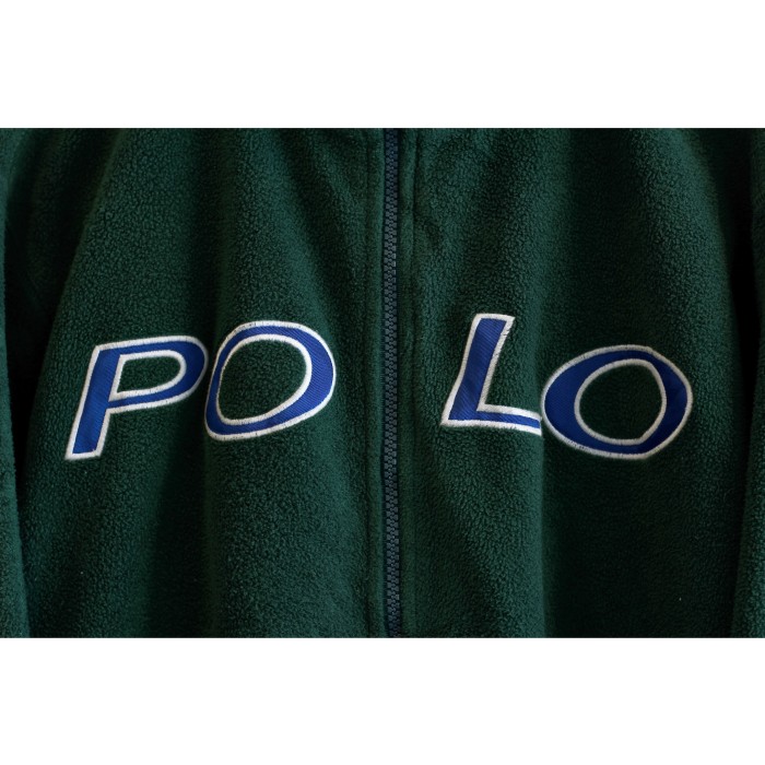 1990s “POLO SPORT” Vintage Fleece Track Jacket Made in USA | Vintage.City 빈티지숍, 빈티지 코디 정보