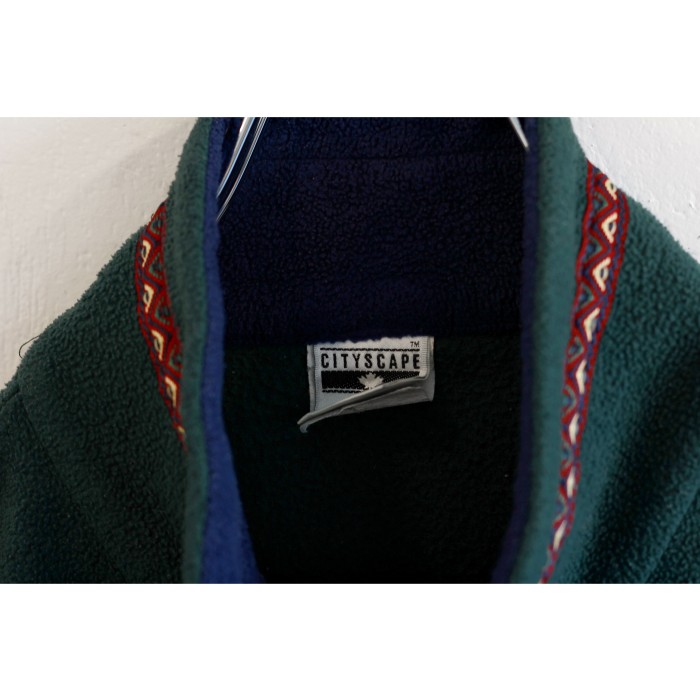 1990s Tyrolean tape Halfzip Vintage Fleece Jacket Made in CANADA | Vintage.City 古着屋、古着コーデ情報を発信